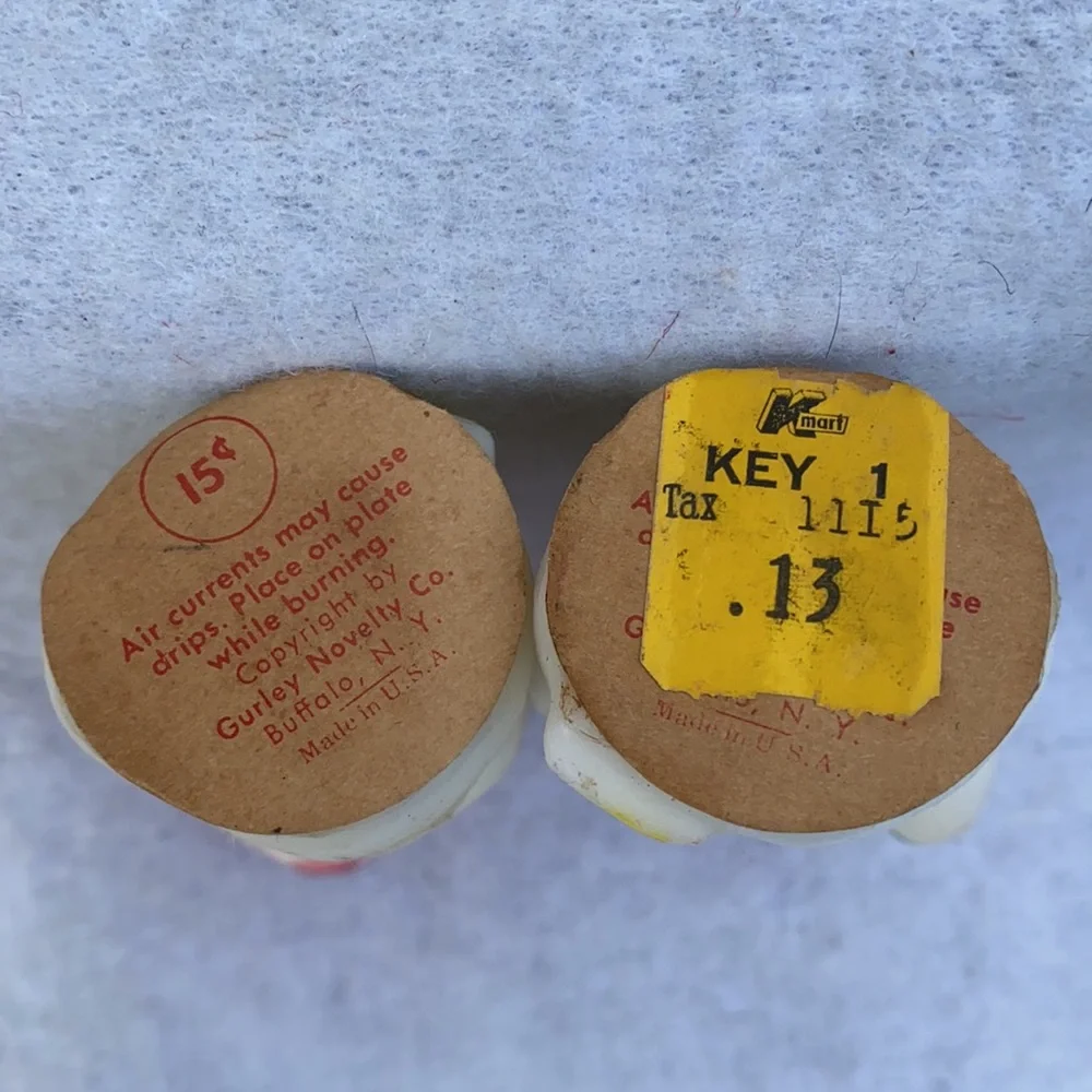 Gurley Novelty Vintage Candles 1950’s -1960’s